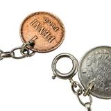 Vintage Coin Charm World Travel Bracelet Assembled Ca 1930-40s – Rare collectible vintage item 