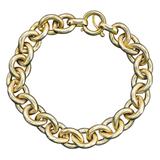 Early Vintage 1950s Napier Gold Tone Textured Link Chain Bracelet Signed – Collectible vintage designer item