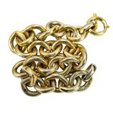 Early Vintage 1950s Napier Gold Tone Textured Link Chain Bracelet Signed – Collectible vintage designer item