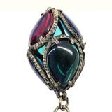 Crown Trifari Renaissance Stained Glass Egg Charm Bracelet – Collectible vintage designer item