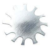Sterling Silver Modernist Starburst Sun Brooch - Signed Cooke – Collectible vintage designer item