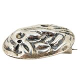 Vintage Mexico Silver Modernist Stylized Roadrunner Brooch Sculptural Relief 1.25” – Rare Vintage Item