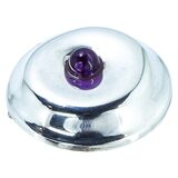 Vintage Robert Lee Morris RLM Studio Modernist Brooch Sterling Silver Amethyst – Collectible designer item - retired