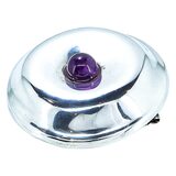 Vintage Robert Lee Morris RLM Studio Modernist Brooch Sterling Silver Amethyst – Collectible designer item - retired