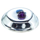 Vintage Robert Lee Morris RLM Studio Modernist Brooch Sterling Silver Amethyst – Collectible designer item - retired