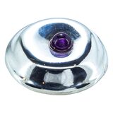 Vintage Robert Lee Morris RLM Studio Modernist Brooch Sterling Silver Amethyst – Collectible designer item - retired