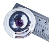 Vintage Robert Lee Morris RLM Studio Modernist Brooch Sterling Silver Amethyst – Collectible designer item - retired