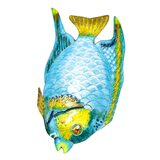 Vintage Tropical Angel Fish Brooch - Enameled Sterling Silver - 2.5in – Vintage item
