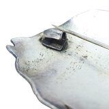 Vintage Tropical Angel Fish Brooch - Enameled Sterling Silver - 2.5in – Vintage item