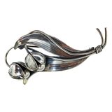 Carl Ove Frydensberg 925S COF DENMARK Large Modernist Flower Bud Brooch 2 3/5” – Collectible vintage designer item
