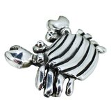 Vintage Sterling Silver Crab Brooch Pin Sculptural Modernist Coastal 1.5” 12.4g – Estate Find