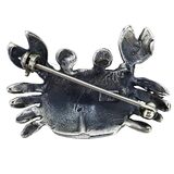 Vintage Sterling Silver Crab Brooch Pin Sculptural Modernist Coastal 1.5” 12.4g – Estate Find