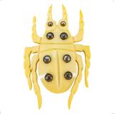 Vintage Art Deco Carved Celluloid Beetle Brooch Pin ca 1930-40s Novelty - 3 In – Rare collectible vintage item 