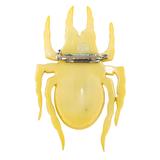 Vintage Art Deco Carved Celluloid Beetle Brooch Pin ca 1930-40s Novelty - 3 In – Rare collectible vintage item 