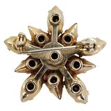 Vintage Pink Rhinestone Flower Brooch Lot Of 3 Mid Century Gold Tone 1–1.5” – Collectible vintage item