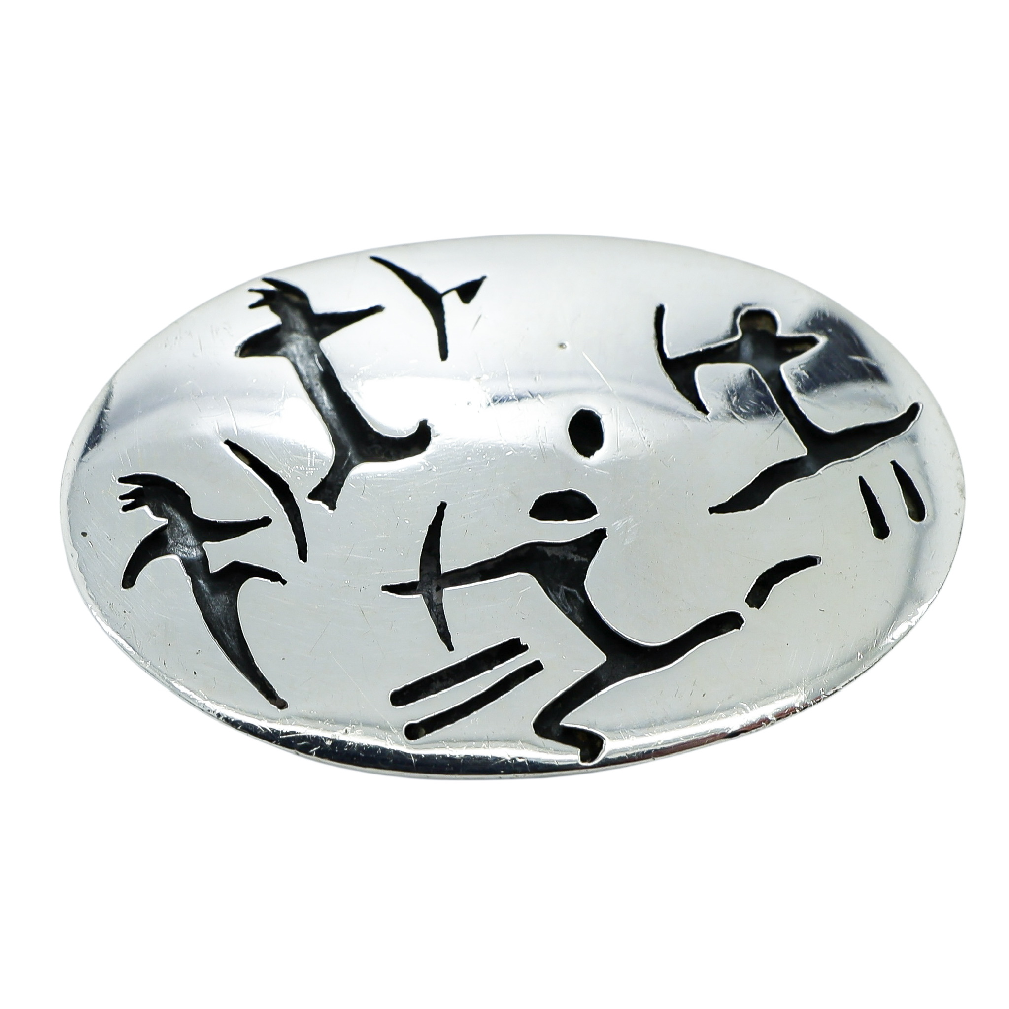 Antonio Pineda Mexican Modernist Sterling Silver 970 Brooch