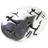 Antonio Pineda Mexican Modernist Sterling Silver 970 Brooch – Rare collectible vintage item 