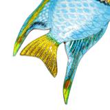 Vintage Blue Enamel Tropical Angel Fish Brooch Silver Plated – Vintage item