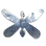 Large Artisan Sterling Silver Butterfly Pendant With Baroque Pearls And Lemon Quartz – OOAK - Unique one of a kind artisan item