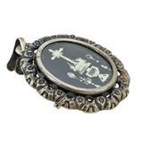 Antique Religious Gothic Photo Insert Pendant Brooch - 2 – Collectible vintage item