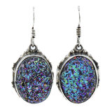 Artisan Sterlings Silver - Large Cabachons - Titanium Rainbow Druzy – OOAK - Unique one of a kind artisan item