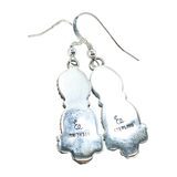Etta Endito Navajo Sunwest Silver Kazakhstan Turquoise Sterling Silver Dangle Earrings – Collectible designer item - retired