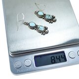 Etta Endito Navajo Sunwest Silver Kazakhstan Turquoise Sterling Silver Dangle Earrings – Collectible designer item - retired