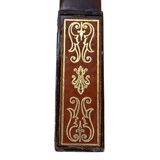 Vintage MCM Letter Opener Faux Dagger Celluloid Acetate w Tooled Leather Sheath – Rare collectible vintage item 