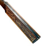 Vintage MCM Letter Opener Faux Dagger Celluloid Acetate w Tooled Leather Sheath – Rare collectible vintage item 