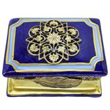 Vintage R.C. Limoges Judaica Shema Israel Book-Shaped Trinket Box – Hand Painted – Rare collectible vintage item 