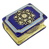 Vintage R.C. Limoges Judaica Shema Israel Book-Shaped Trinket Box – Hand Painted – Rare collectible vintage item 