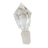 Antique French Ormolu Mounted Crystal Perfume Bottle Belle Époque Manganese Glow Stopper – Rare collectible vintage item 