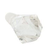 Antique French Ormolu Mounted Crystal Perfume Bottle Belle Époque Manganese Glow Stopper – Rare collectible vintage item 