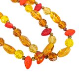 Czech Glass Bead Versatile Long Necklace Bracelet Set Fall Boho Luxe 90s Y2K – OOAK - Unique one of a kind item handmade by A World Of Things made using recycled materials 