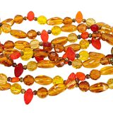 Czech Glass Bead Versatile Long Necklace Bracelet Set Fall Boho Luxe 90s Y2K – OOAK - Unique one of a kind item handmade by A World Of Things made using recycled materials 