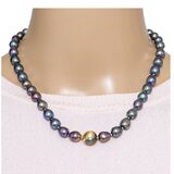 Honora Peacock Baroque Freshwater Pearl Necklace with 14k Two-Tone Twist Clasp – Collectible designer item - retired