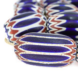 Antique Venetian 6-Layer Chevron Bead Strand (37-50mm) – Roy Sieber Collection – Rare collectible vintage item 