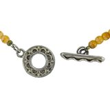 Vintage 90s Cross Cultural Boho "Abundance" Fish & Agate, Sterling Silver, Czech Glass – Studio made / small batch item  - Estate find