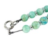 Vintage Amazonite Graduated Bead Necklace Art Deco Style 32" Opera Length – Rare Vintage Item