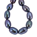 Chapal-Zenray Signed NF Blue Purple Peacock Irradiated Pearl Necklace – Estate Find