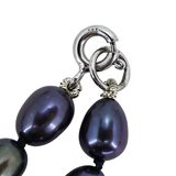 Chapal-Zenray Signed NF Blue Purple Peacock Irradiated Pearl Necklace – Estate Find