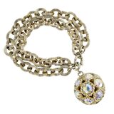1960s Sarah Coventry Dancing Magic Convertible Necklace Bracelet AB Rhinestones With Card – Vintage item
