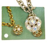 1960s Sarah Coventry Dancing Magic Convertible Necklace Bracelet AB Rhinestones With Card – Vintage item