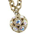 1960s Sarah Coventry Dancing Magic Convertible Necklace Bracelet AB Rhinestones With Card – Vintage item