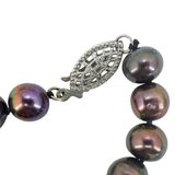 Vintage Honora 33" Near-Round Metallic Bronze Peacock Pearl Necklace 14/20 Clasp – Rare Vintage Item