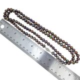 Vintage Honora 33" Near-Round Metallic Bronze Peacock Pearl Necklace 14/20 Clasp – Rare Vintage Item