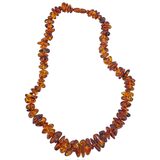 Vintage Baltic Amber Nugget Bead Boho Necklace 83g 25” - Honey Cognac – OOAK - Unique one of a kind artisan item