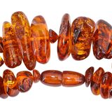 Vintage Baltic Amber Nugget Bead Boho Necklace 83g 25” - Honey Cognac – OOAK - Unique one of a kind artisan item