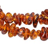 Vintage Baltic Amber Nugget Bead Boho Necklace 83g 25” - Honey Cognac – OOAK - Unique one of a kind artisan item