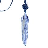 Chinese Blue White Porcelain Zhong Kui Talisman Pendant Necklace Shou Character – Collectible vintage item